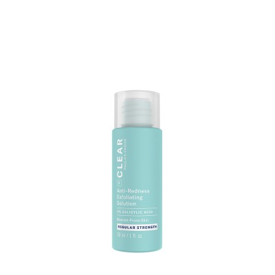 Clear Regular Strength Anti Redness Exfoliating Solution 2% Salicylic Acid - Trial size